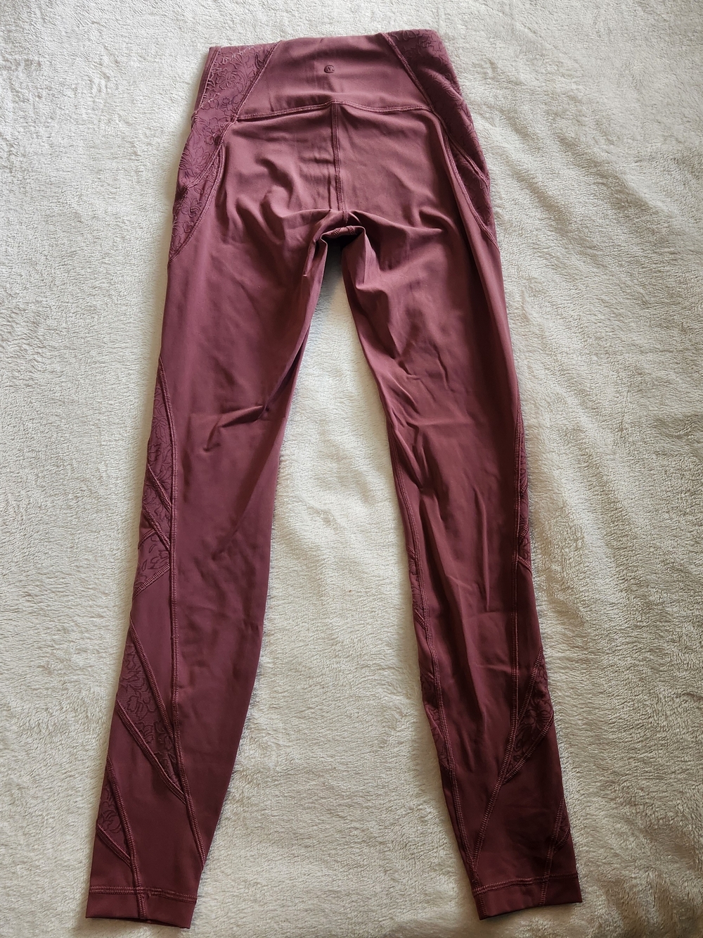 Lululemon Wunder Under High-Rise Tight* Flocked 28" In Plumful Size 4